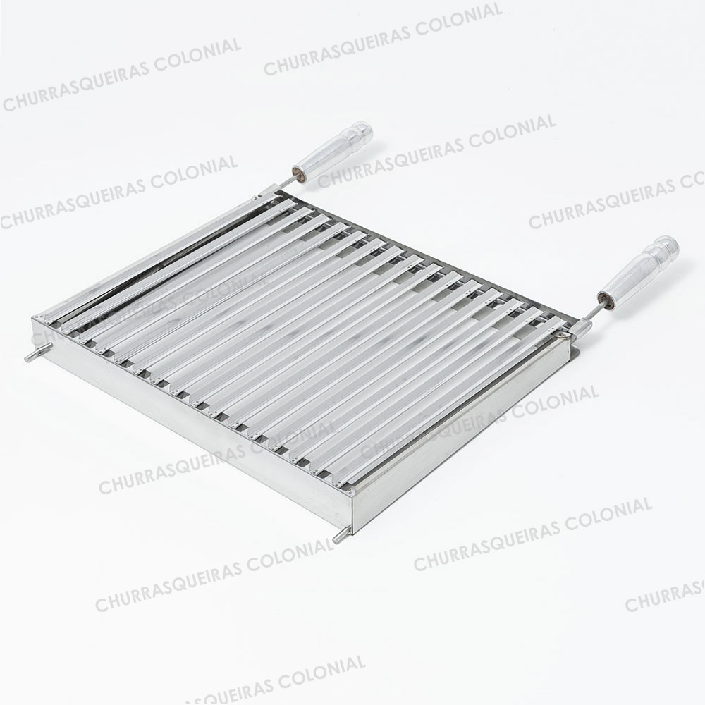 Aqui você encontra grelha em aço inox para churrasqueira a pronta entrega de várias medidas e modelos. Clique e conheça a Colonial Churrasqueiras
