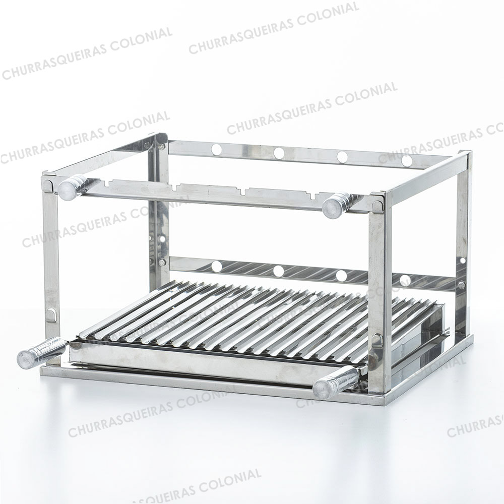 Aqui você encontra grill em aço inox para churrasqueira gourmet de várias medidas e modelos. Clique e conheça a Colonial Churrasqueiras