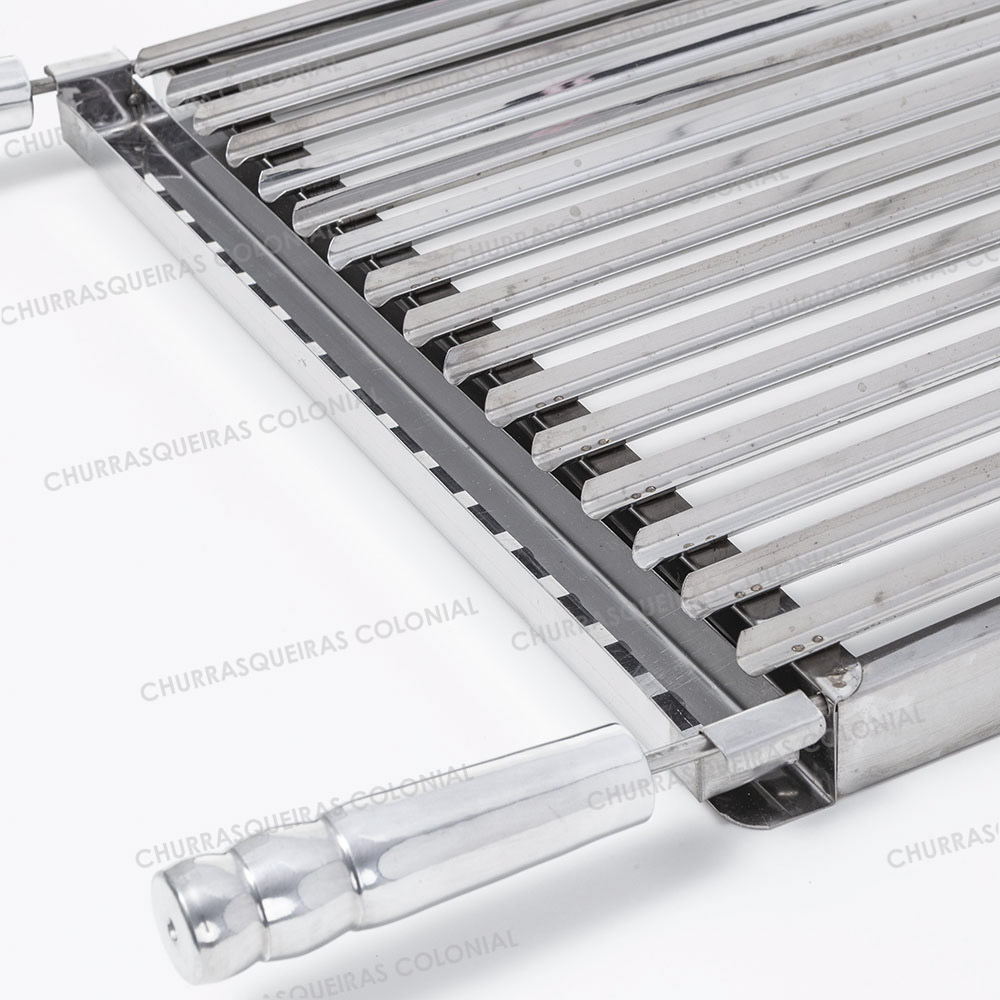 Aqui você encontra grelha em aço inox para churrasqueira a pronta entrega de várias medidas e modelos. Clique e conheça a Colonial Churrasqueiras
