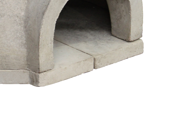 Forno refratário a lenha para pizza modelo iglu de uso residencial