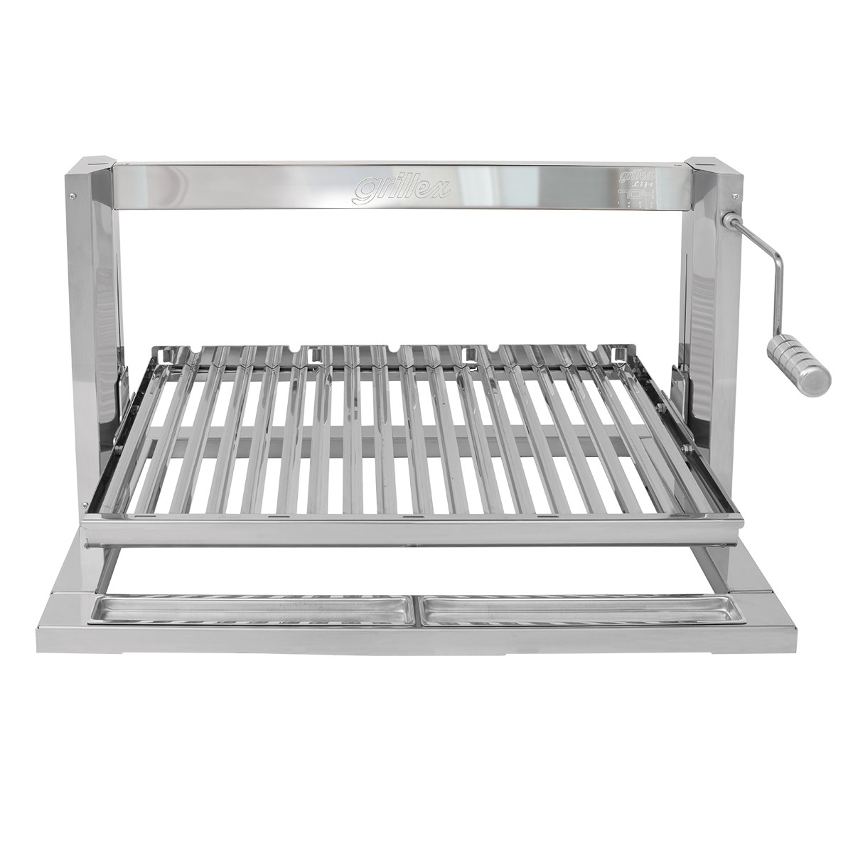 Temos Grillex Lift 584 com grelha elevação em aço inox a pronta entrega alem de uma grande variedade de grill para churrasqueiras. Clique e confira